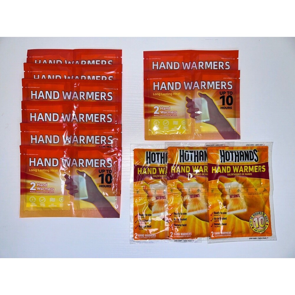 Set of 2 Hot Hands Hand Warmer Value Packs – 11 Total Pairs - NEW.